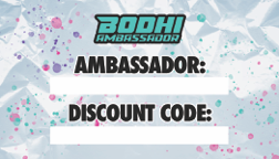 Bodhi Ambassador Code Card