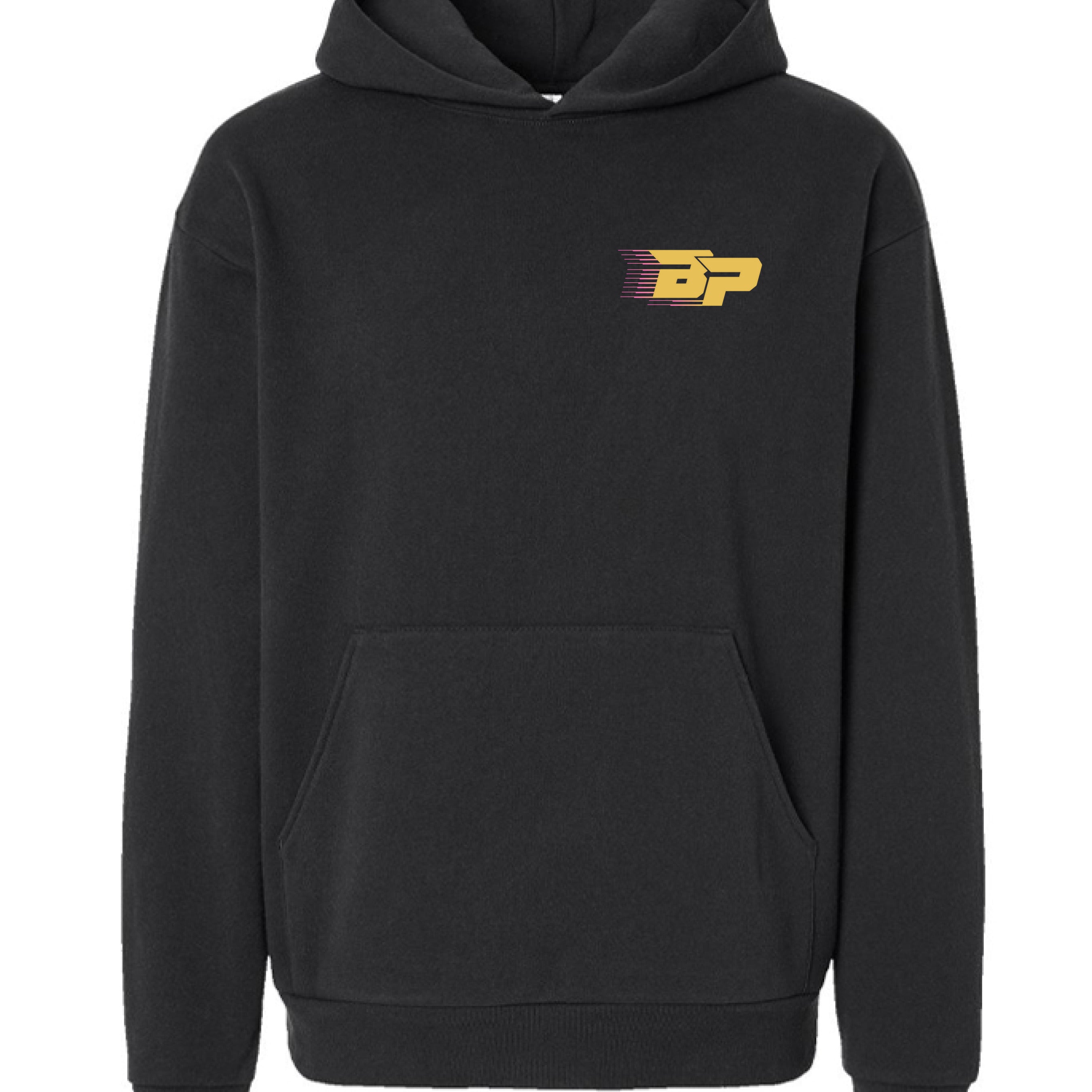 トップス BODHI / HEAVYWEIGHT HOODIE NAVY 2 BP Heavyweight Hoodie - Gold Trailing BP – Bodhi Performance